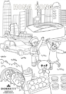 ドーセットキッズぬりえ