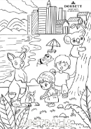 ドーセットキッズぬりえ