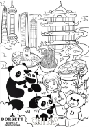 ドーセットキッズぬりえ