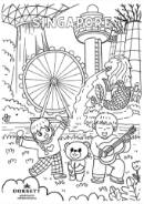 ドーセットキッズぬりえ